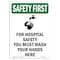 Signmission OSHA, 24" Height, Aluminum, 24" x 18", Portrait, For Hospital With Symbol, Made in USA OS-SF-A-1824-V-11127 - alternate 1